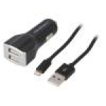 Alimentare auto, mufa pentru bricheta auto, QOLTEC - 51836