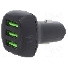 Alimentare auto, mufa pentru bricheta auto, neagra, GREEN CELL - CADGC01