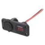 Ampermetru, conector plat 6,3mm, SCI - A13-142A251BPD-BB3