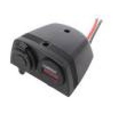 Ampermetru, conector plat 6,3mm, SCI - A13-144DA251BHD-BB3