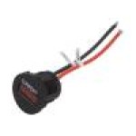 Ampermetru, conector plat 6,3mm, SCI - A25-1B-BB3-R