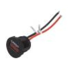 Ampermetru, conector plat 6,3mm, SCI - A25-1B-BB3-R