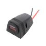 Ampermetru, conector plat 6,3mm, SCI - A25-1BHS-BB3-R