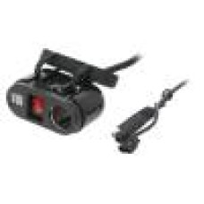 Priza incarcare la bricheta si USB, pentru motociclete, 4CarMedia