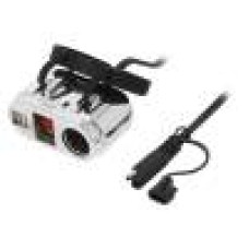 Priza incarcare bricheta si USB, pentru motociclete, 4CarMedia