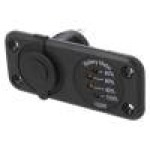 Voltmetru, conector plat 6,3mm, SCI - A13-142A254PD-BB3