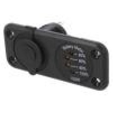 Voltmetru, conector plat 6,3mm, SCI - A13-142A254PD-BB3