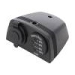 Voltmetru, conector plat 6,3mm, SCI - A13-144DA254HD-BB3