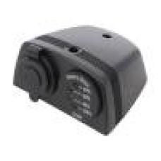 Voltmetru, conector plat 6,3mm, SCI - A13-144DA254HD-BB3