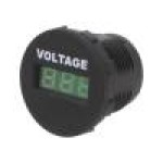 Voltmetru, conector plat 6,3mm, SCI - A25-1-BB3-G