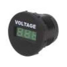 Voltmetru, conector plat 6,3mm, SCI - A25-1-BB3-G