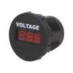 Voltmetru, conector plat 6,3mm, SCI - A25-1-BB3-R