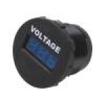 Voltmetru, conector plat 6,3mm, SCI - A25-1-BB3-U