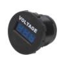 Voltmetru, conector plat 6,3mm, SCI - A25-1-BB3-U