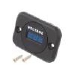 Voltmetru, conector plat 6,3mm, SCI - A25-1PS-BB3-U