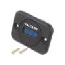 Voltmetru, conector plat 6,3mm, SCI - A25-1PS-BB3-U