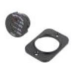 Voltmetru, conector plat 6,3mm, SCI - A25-4PS-BB3