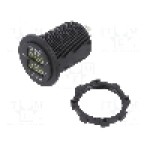 Voltmetru, conector plat 6,3mm, neagra, 4CARMEDIA - 