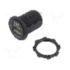 Voltmetru, conector plat 6,3mm, neagra, 4CARMEDIA - 