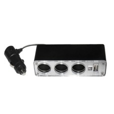 ADAPTOR BRICHETA - 3X BRICHETA + USB 5V DC - ZLA0633