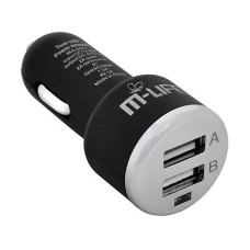 INCARCATOR AUTO USB DUAL 5V 2A M-LIFE - ML0001