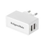 INCARCATOR RETEA DUAL USB 2.4 A KRUGER&MATZ - KM0017-2,4 INCARCATOR RETEA DUAL USB 2.4 A KRUGER&MATZ - KM0017-2,4