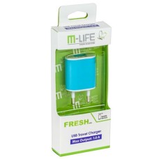 INCARCATOR RETEA SLOT USB 1A ALBASTRU M-LIFE - ML0591