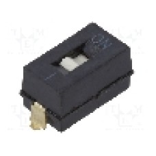Intrerupator DIP, 2 pozitii, montare SMD, 1 sectiuni, OMRON OCB - A6SN1101