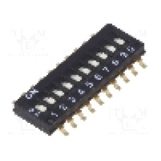 Intrerupator DIP, 2 pozitii, montare SMT, 10 sectiuni, OMRON OCB - A6H-0101 Intrerupator DIP, 2 pozitii, montare SMT, 10 sectiuni, OMRON OCB - A6H-0101