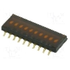 Intrerupator DIP, 2 pozitii, montare SMT, 10 sectiuni, OMRON OCB - A6H-0102