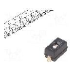 Intrerupator DIP, 2 pozitii, montare SMT, 1 sectiuni, C&K - SDA01H0SBR Intrerupator DIP, 2 pozitii, montare SMT, 1 sectiuni, C&K - SDA01H0SBR