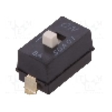 Intrerupator DIP, 2 pozitii, montare SMT, 1 sectiuni, C&K - SDA01H1SBD