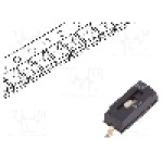 Intrerupator DIP, 2 pozitii, montare SMT, 1 sectiuni, C&K - TDA01H0SB1R Intrerupator DIP, 2 pozitii, montare SMT, 1 sectiuni, C&K - TDA01H0SB1R