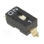 Intrerupator DIP, 2 pozitii, montare SMT, 1 sectiuni, OMRON OCB - A6S-1101-H Intrerupator DIP, 2 pozitii, montare SMT, 1 sectiuni, OMRON OCB - A6S-1101-H