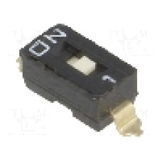 Intrerupator DIP, 2 pozitii, montare SMT, 1 sectiuni, OMRON OCB - A6S-1101-H