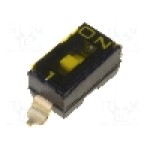 Intrerupator DIP, 2 pozitii, montare SMT, 1 sectiuni, OMRON OCB - A6S-1102-H Intrerupator DIP, 2 pozitii, montare SMT, 1 sectiuni, OMRON OCB - A6S-1102-H