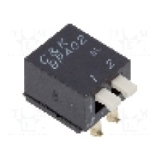 Intrerupator DIP, 2 pozitii, montare SMT, 2 sectiuni, C&K - BPA02SB