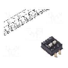 Intrerupator DIP, 2 pozitii, montare SMT, 2 sectiuni, C&K - SDA02H1SBDR