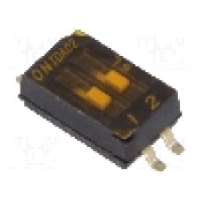 Intrerupator DIP, 2 pozitii, montare SMT, 2 sectiuni, C&K - TDA02H0SB1 Intrerupator DIP, 2 pozitii, montare SMT, 2 sectiuni, C&K - TDA02H0SB1