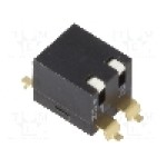 Intrerupator DIP, 2 pozitii, montare SMT, 2 sectiuni, DIPTRONICS - EPM(R)-02-V Intrerupator DIP, 2 pozitii, montare SMT, 2 sectiuni, DIPTRONICS - EPM(R)-02-V