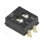 Intrerupator DIP, 2 pozitii, montare SMT, 2 sectiuni, OMRON OCB - A6SN-2101 Intrerupator DIP, 2 pozitii, montare SMT, 2 sectiuni, OMRON OCB - A6SN-2101