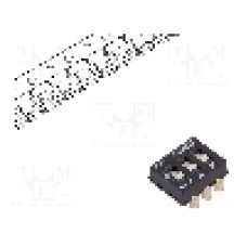 Intrerupator DIP, 2 pozitii, montare SMT, 3 sectiuni, C&K - SDA03H0SBR