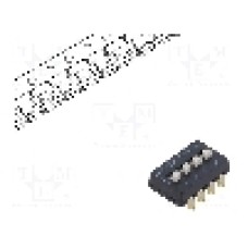 Intrerupator DIP, 2 pozitii, montare SMT, 4 sectiuni, C&K - SDA04H1SBDR