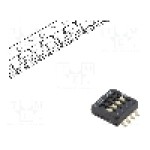 Intrerupator DIP, 2 pozitii, montare SMT, 4 sectiuni, C&K - TDA04H0SB1R Intrerupator DIP, 2 pozitii, montare SMT, 4 sectiuni, C&K - TDA04H0SB1R