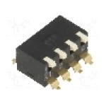Intrerupator DIP, 2 pozitii, montare SMT, 4 sectiuni, DIPTRONICS - EPM-04-V Intrerupator DIP, 2 pozitii, montare SMT, 4 sectiuni, DIPTRONICS - EPM-04-V
