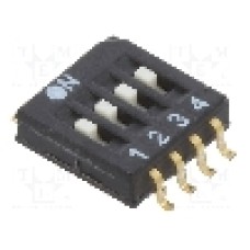 Intrerupator DIP, 2 pozitii, montare SMT, 4 sectiuni, ECE - EHS104LT