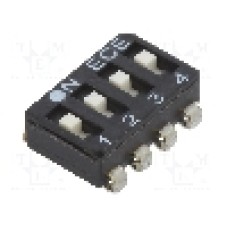 Intrerupator DIP, 2 pozitii, montare SMT, 4 sectiuni, ECE - ESL104LTZ