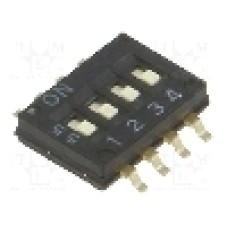 Intrerupator DIP, 2 pozitii, montare SMT, 4 sectiuni, OMRON OCB - A6H-4101 Intrerupator DIP, 2 pozitii, montare SMT, 4 sectiuni, OMRON OCB - A6H-4101