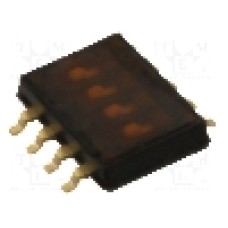 Intrerupator DIP, 2 pozitii, montare SMT, 4 sectiuni, OMRON OCB - A6H-4102 Intrerupator DIP, 2 pozitii, montare SMT, 4 sectiuni, OMRON OCB - A6H-4102