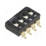 Intrerupator DIP, 2 pozitii, montare SMT, 4 sectiuni, OMRON OCB - A6S-4101-H Intrerupator DIP, 2 pozitii, montare SMT, 4 sectiuni, OMRON OCB - A6S-4101-H